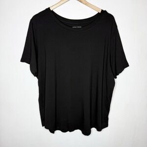 Universal Standard Tee Rex Shirt Black T-Shirt Size Large US 22-24 Pima Cotton